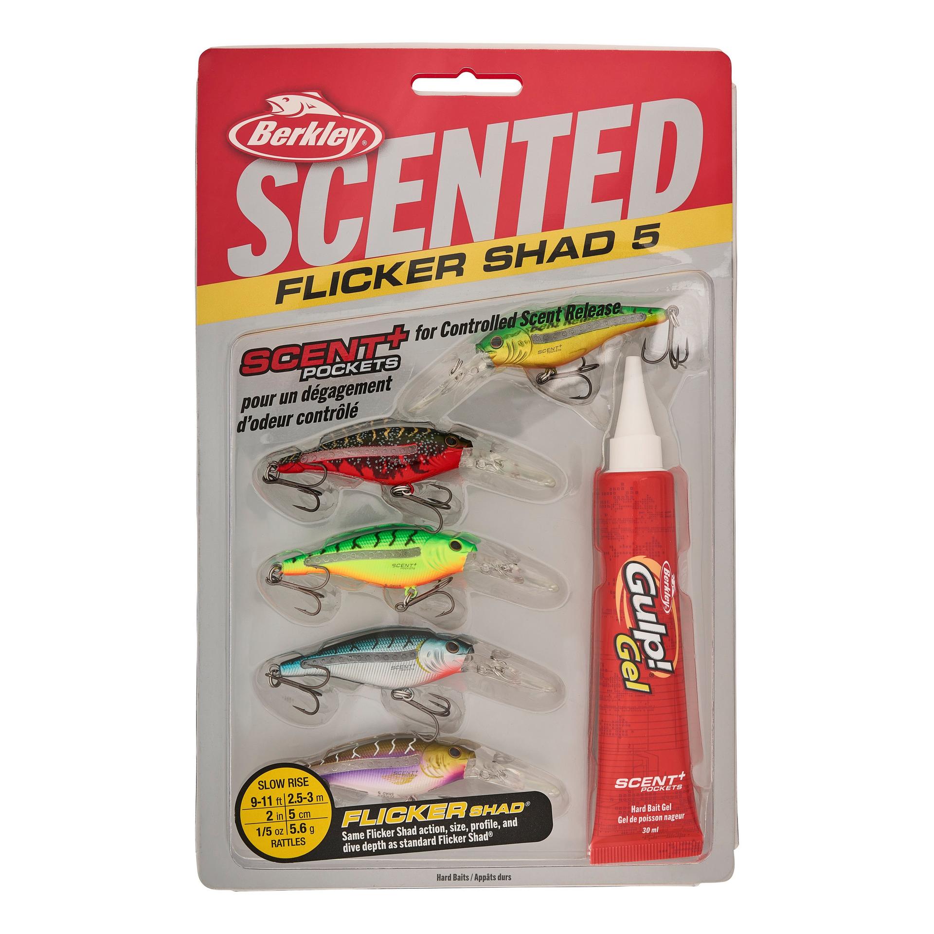 Scented Flicker Shad® Tiger Pack - Berkley